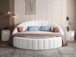 European-Style Round Bed Double Bed – Luxury and Comfort for Your Master Bedroom