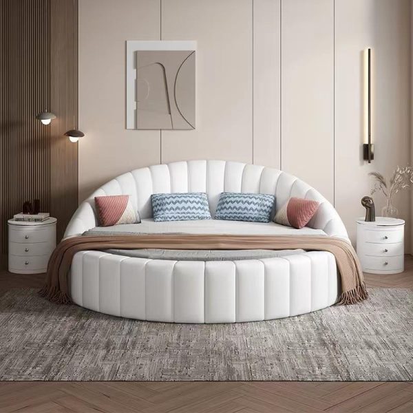 European-Style Round Bed Double Bed – Luxury and Comfort for Your Master Bedroom