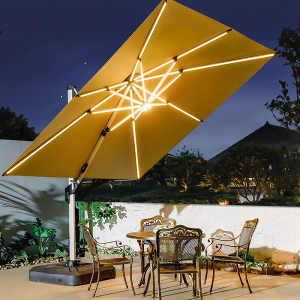 Villa Gangbustin Solar Umbrella – Elegance and Energy Efficiency for Outdoor Living