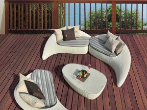 Outdoor Sofa Combination – Luxurious Rattan Set for Balcony, Courtyard, and Villa