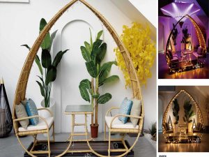 Heart-Shaped Double Rocking Chair – Perfect for Villas, Hotels, and Outdoor Spaces