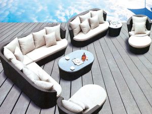 Outdoor Rattan Sofa Combination – Stylish Comfort for Your Patio or Garden