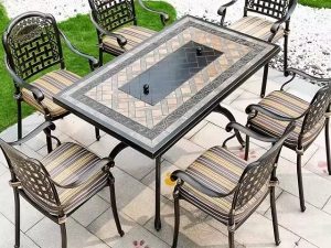 Cast Aluminum Round Barbecue Table – The Perfect Addition to Your Outdoor Space