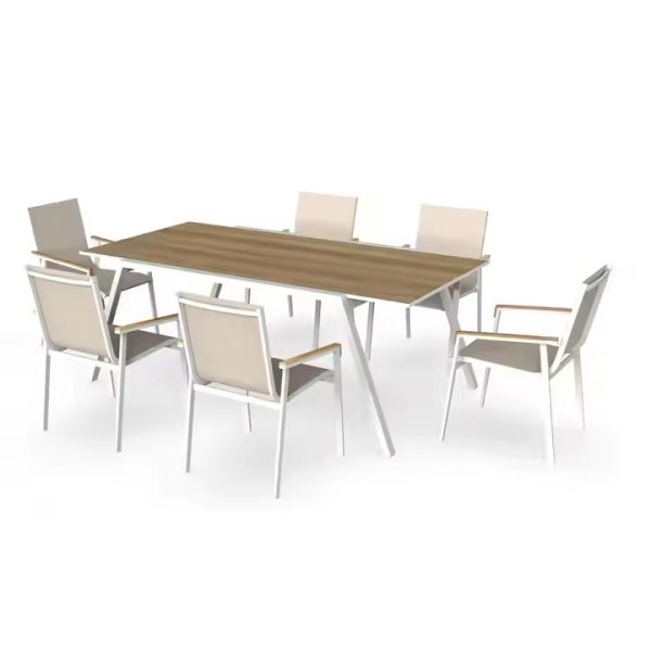 7-Piece Garden Outdoor Dining Table Set – Elegant and Durable for Outdoor Gatherings