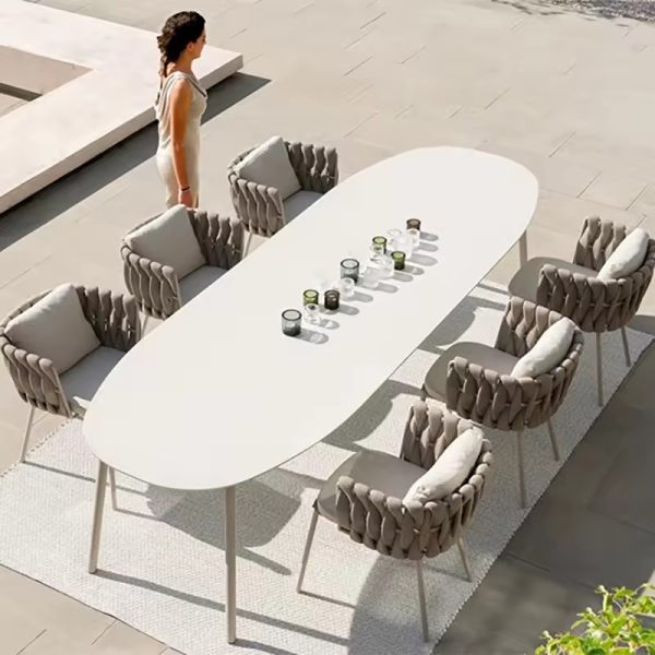 Rope Outdoor Modern Hotel Patio Set – Luxury and Comfort for Five-Star Guest Experiences