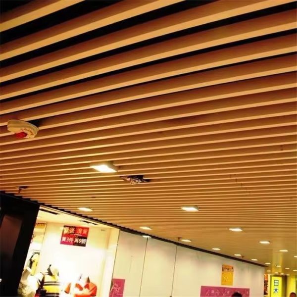 Top Wooden Grain Decoration Material Aluminum Ceiling