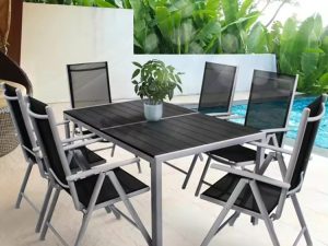 Outdoor Aluminum Garden Dining Table – Elegant and Durable for All Seasons