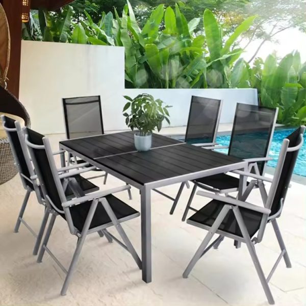 Outdoor Aluminum Garden Dining Table – Elegant and Durable for All Seasons