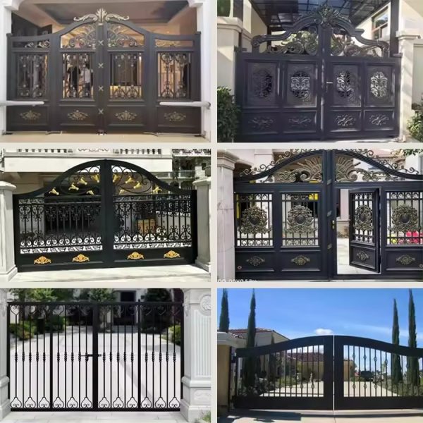 Ornamental Garden Automatic Wrought Iron Gate – Elegance and Security Combined