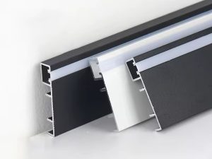 Aluminium Profile Floor Skirting Board with Light – Modern and Sleek Design