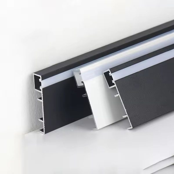 Aluminium Profile Floor Skirting Board with Light – Modern and Sleek Design