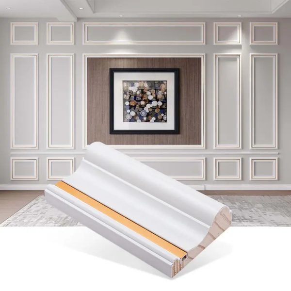 White Primed Decorative Pine Wood Mouldings - Classic Elegance for Your Interiors