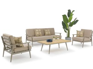 Sectional Couch Aluminum Garden Sofas Set – Perfect for Outdoor Living