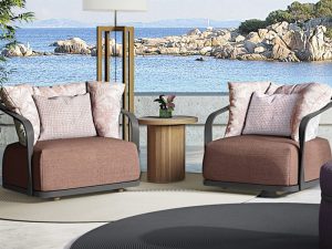 Nordic Outdoor Rattan and Bamboo Leisure Sofa – A Blend of Comfort and Style