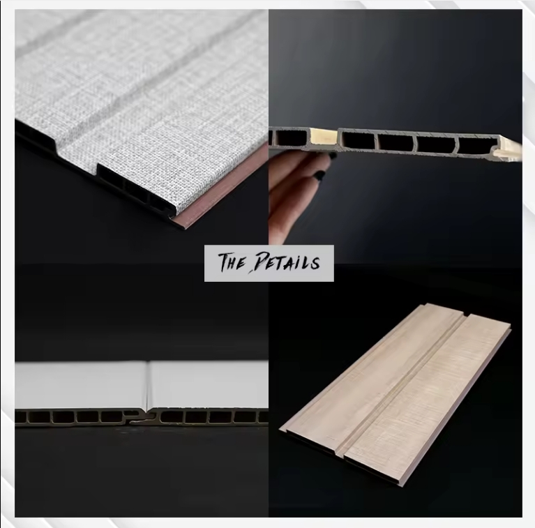 Co-Extrusion Waterproof Hotel Cladding – Fluted WPC Wall Panels