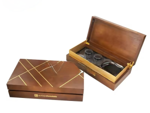 Brown Chocolate Packaging Printed Wooden Gift Box - Luxurious and Durable Presentation Solution