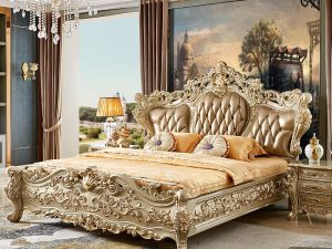 أثاث غرف الضيوف الفاخرة من فئة الخمس نجوم – مجموعة غرف النوم الرئيسية الأوروبية