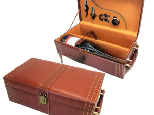 Wholesale Red Wine Portable Gift Box - 2 Bottle Set