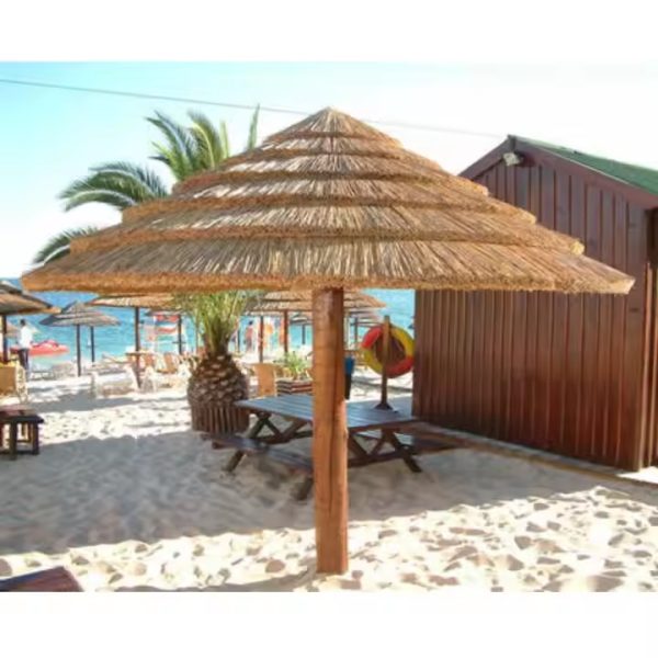 2023 High-Quality Outdoor Thatch Umbrella – Perfect for Resorts and Homes