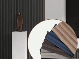 لوحات حائط من مادة PVC WPC ذات حبيبات خشبية - ديكور حائط أنيق للديكور الداخلي