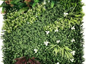 1m*1m Artificial Hedge Panels - Plastic Plants Wall for Wedding, Holiday, Home, Garden, and Yard Decoration