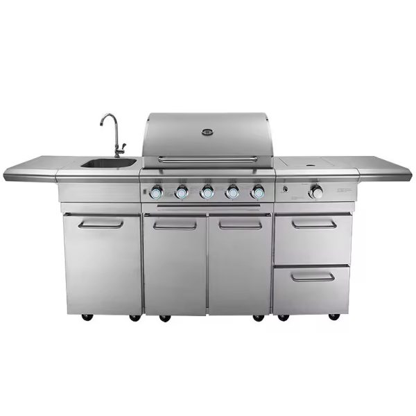 2024 High-Quality Stainless Steel BBQ Gas Grill Island – The Ultimate Outdoor Kitchen