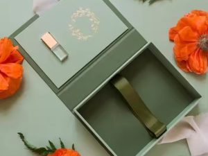 Customized Luxury USB Photo Flash Drive Package Boxes