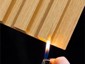 لوحة حائط زخرفية عالية الجودة من الخشب البيئي مقاس 22 مم بنمط خشبي كلاسيكي لوحة حائط بلاستيكية WPC