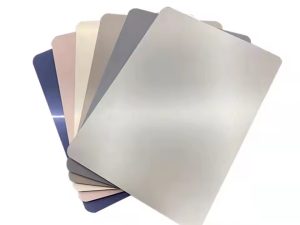 Charcoal Boards 1220*2440mm with Red Silvery Mirror/Metal Surface – Bold and Elegant Interior Design