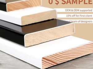 قوالب خطوط الجدران الزخرفية المعمارية وقاعدة اللوح الخشبي