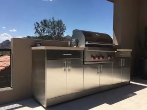 Outdoor Commercial Stainless Steel Kitchen Cabinet – Perfect for Luxury BBQs