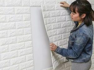 ملصق حائط ثلاثي الأبعاد فاخر للغاية مقاوم للماء من رغوة الطوب ذاتية اللصق لتزيين الديكور الداخلي