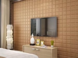 ورق حائط ثلاثي الأبعاد ذاتي اللصق مقاوم للماء بتصميم كرتوني طبيعي لتزيين غرفة النوم