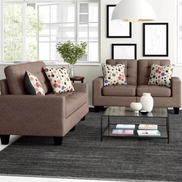 Luxury Modern Linen Fabric 3+2-Seater Living Room Sofa – Corner Sleeper Sectional