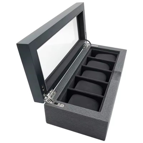 Customized Luxury Matte Black Watch Storage Box - High-End Multi-Watch Gift Box