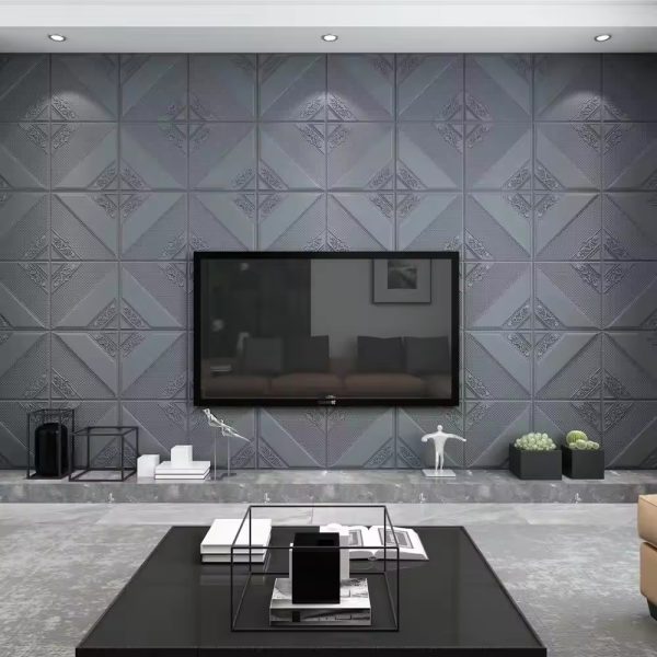 Custom Design Deep Embossed Rich Color Home Decoration Wall Panels Interior Self-Adhesive 3D Wallpaper