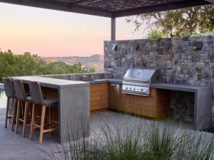 Outdoor Kitchen with Stainless Steel Sink Cabinet – Durable and Stylish for Ultimate Outdoor Cooking