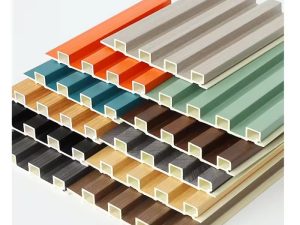 Fluted WPC Panel Low Price Interior Slotted Wall Panels Indoor Cladding Boards WPC Wall Panel