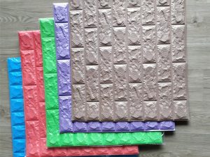 ملصقات حائط من رغوة البولي إيثيلين بتصميم جديد ثلاثي الأبعاد للديكور الداخلي