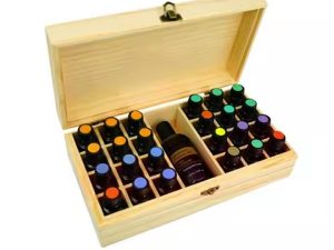 Wooden Essential Oil Storage Box - Elegant and Practical Organizer