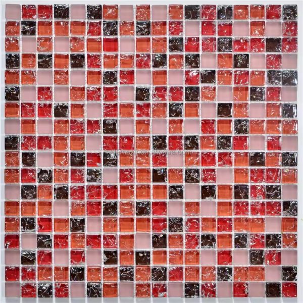 Customized High-Quality Bathroom Wall Bevel Glass Mosaic Tile – Elegance and Durability