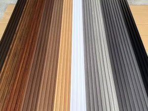 تخصيص لوحة الحائط WPC الخشب الطبيعي عازلة للصوت الفاخرة