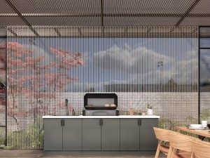 Free-Standing Outdoor Kitchen Cupboard – The Ultimate BBQ Island for Your Courtyard