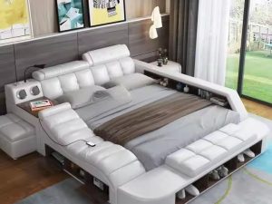 Girl Comforter Bedding - Luxurious California King and Queen Bed Wood Frame Sets