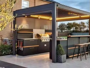 Weatherproof Outdoor Kitchen with Grill – Elevate Your Outdoor Cooking Experience
