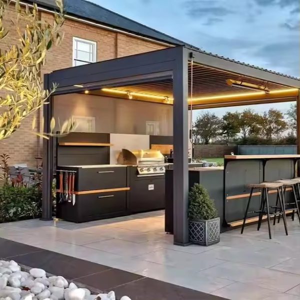 Weatherproof Outdoor Kitchen with Grill – Elevate Your Outdoor Cooking Experience