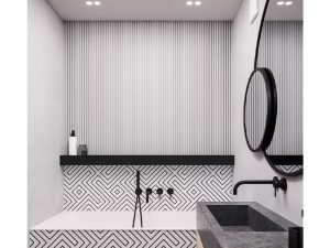 Waterproof Bathroom WPC Wall Panels Shower Wall Cladding For Wall