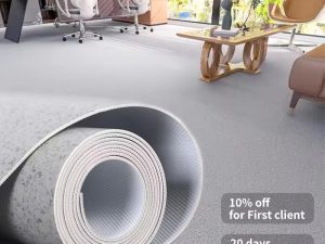 Commercial Homogeneous Flooring – Fireproof PVC Floor Covering Tiles & Vinyl Sheet Flooring for Clean Rooms