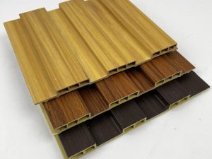 WPC Fluted wall panel extrusion wall cladding Waterproof Flame Retardant Decorative WPC Wall Panel