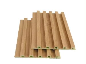 Fluted WPC Wall Panels Cladding WPC Wall Panel For Indoor